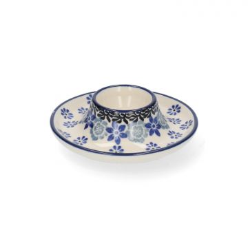 Coquetier plat - Belle Fleur